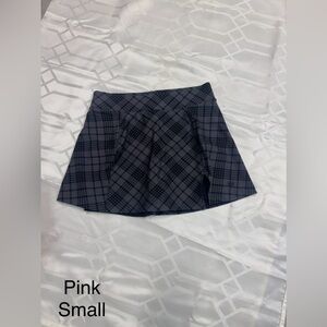 Victoria's Secret Black and Gray Plaid Mini Skirt